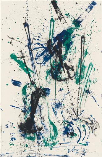 ARMAN Two color lithographs from the Romantic Suite.